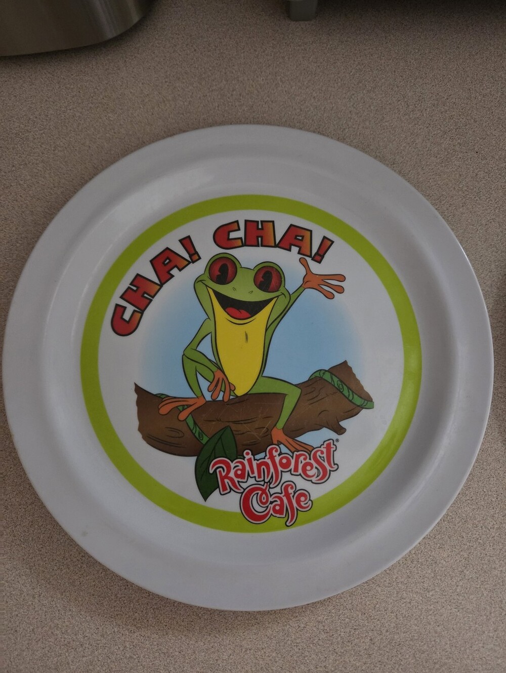 (2) Vintage 2002 Rainforest Cafe Children's Plates